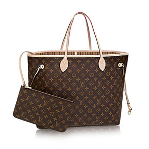 LOUIS VUITTON-M40990 루이비통 모노그램 파우치 베이지 네버풀 GM