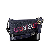 [스페셜오더]CHANEL-A91810 샤넬 블루 빈티지 고트스킨 가브리엘 스몰 호보 백 #명품이미테이션