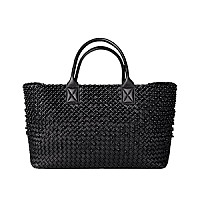 [스페셜오더]BOTTEGA VENETA-115664 보테가 베네타 네로 인트레치아토 나파 까바 숄더백