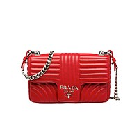 [스페셜오더]PRADA-1BD108 프라다 화이트 다이어그램 미디엄 숄더백