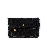 [스페셜오더]CHANEL-A91824 샤넬 트위드 골드 메탈 화이트 클러치 백