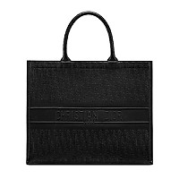 DIOR-디올 에크루/그레이 Oblique 자수 Dior Book Tote 라지 토트백 42cm - M1286ZRIW_M20I