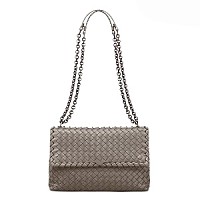 [스페셜오더]BOTTEGA VENETA-405739 보테가 베네타 네로 인트레치아토 나파 마이크로 스터드 올림피아 백