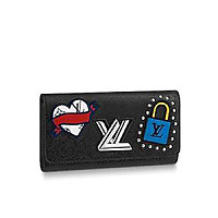 LOUIS VUITTON-M68309 루이비통 블랙 에삐 레더 은장 트위스트 월릿