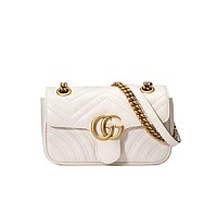 [스페셜오더]Gucci-‎446744 구찌 페일 그린 GG 마몽 미니 숄더백 22cm